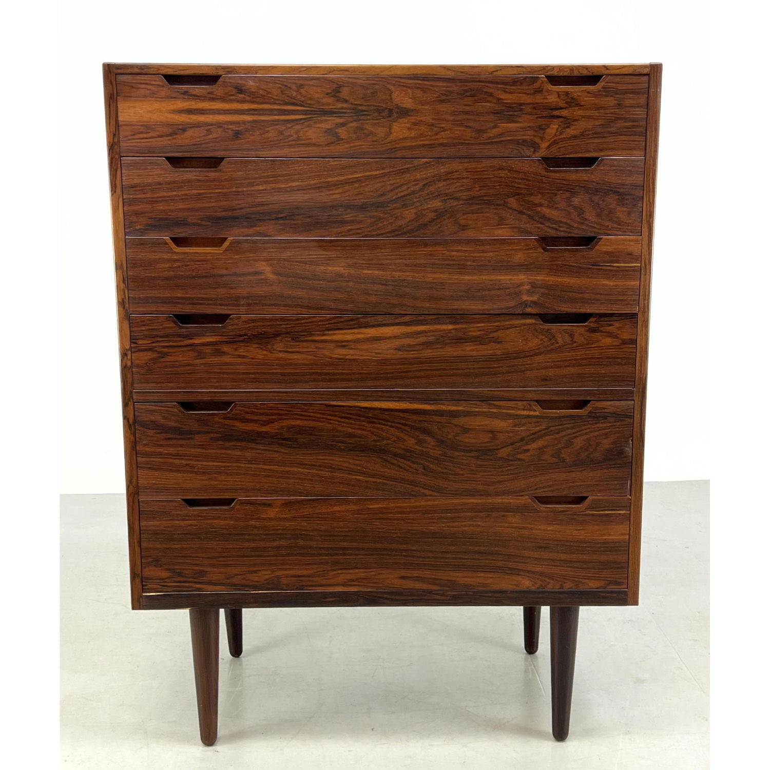 Appraisal: Svend Langkilde for Langkilde Mobler Rosewood Tall Chest Dresser Dimensions