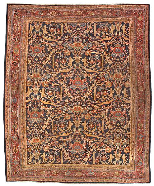 Appraisal: A Mahal carpet Central Persia late th Century size approximately