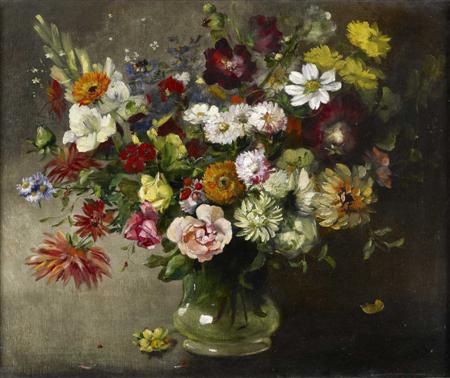 Appraisal: CECIL KENNEDY BRITISH - A STILL LIFE OF MIXED FLOWERS