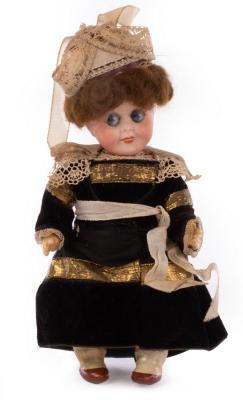 Appraisal: A German Gebruder Heubach googly eyed character doll in later