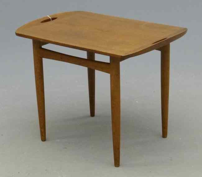 Appraisal: Mid Century lamp table Marked ''Denmark Brson '' Top ''