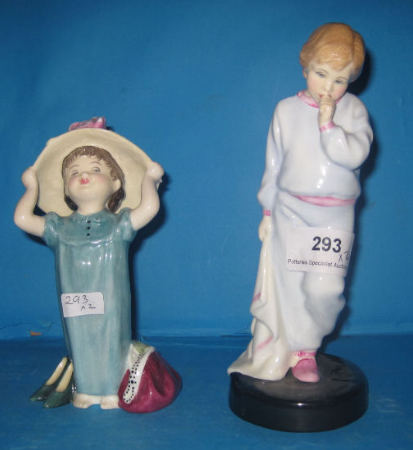 Appraisal: Royal Doulton Figures Sleepy Darling HN made for collectors club