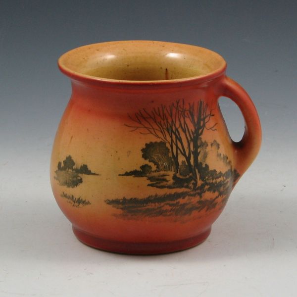 Appraisal: Roseville shaving mug in very uncommon Autumn line Unmarked Excellent