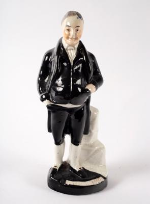 Appraisal: A pottery figure of Jemmy Wood cm high