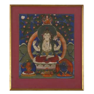 Appraisal: Himalayan School Thangka painting Himalayan School Thangka painting Himalayan School