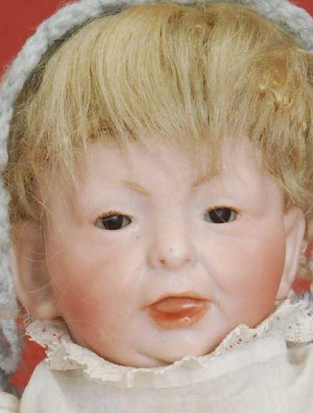 Appraisal: Glass- Eyed Kaiser Baby Germany ca unmarked bisque socket head