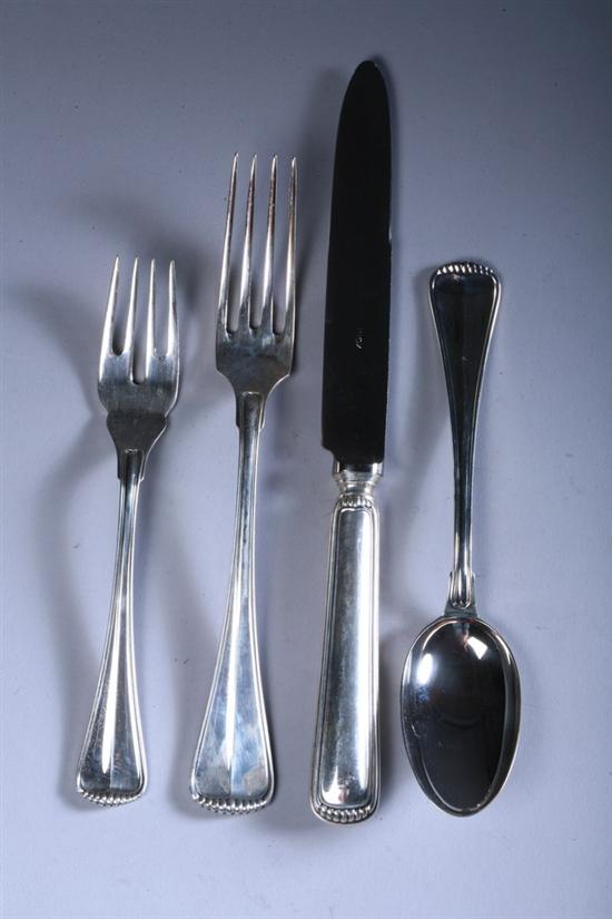 Appraisal: -PIECE BUCCELLATI STERLING SILVER FLATWARE SERVICE Milano pattern Service for