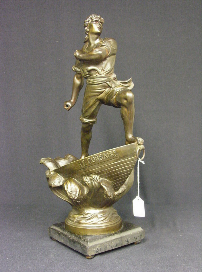 Appraisal: SPELTER CASTING LE CORSAIRE Spelter casting with a Bronze finish