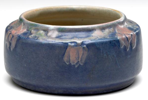 Appraisal: NEWCOMB COLLEGE Squat vessel decorated by Sadie Irvine with a