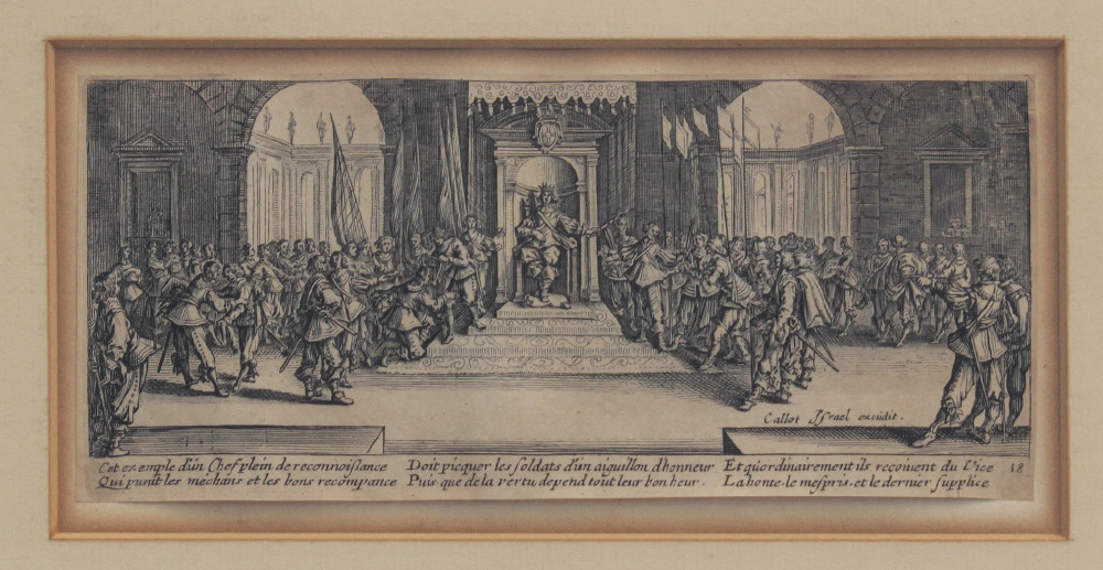 Appraisal: CALLOT ETCHING FROM LES MISERES ET LES MALHEURS DE LA