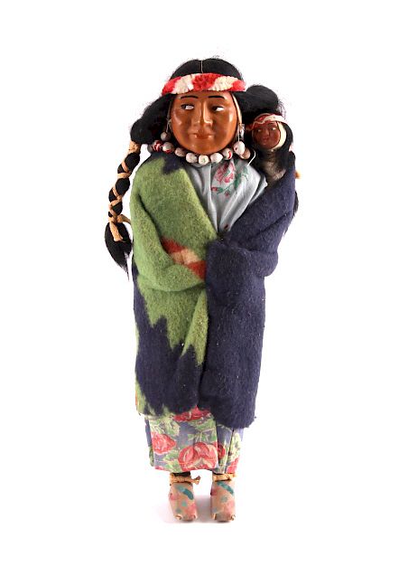 Appraisal: Original Early Pre- Skookum Indian Doll This is an original