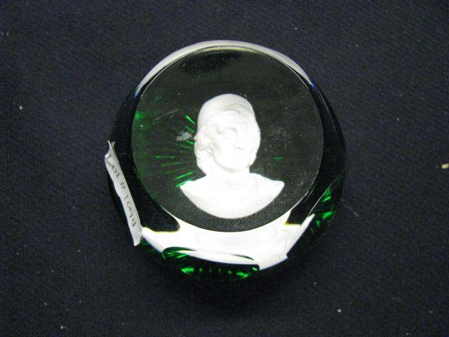 Appraisal: Baccarat Sulfide Paperweight Alexander the Great