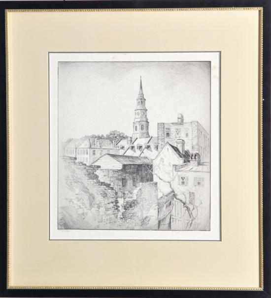 Appraisal: Elizabeth O'Neill Verner South Carolina - MELLOWED BY TIME etching