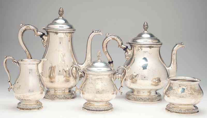 Appraisal: International ''Prelude'' Sterling Tea Coffee Setthe five piece service includes