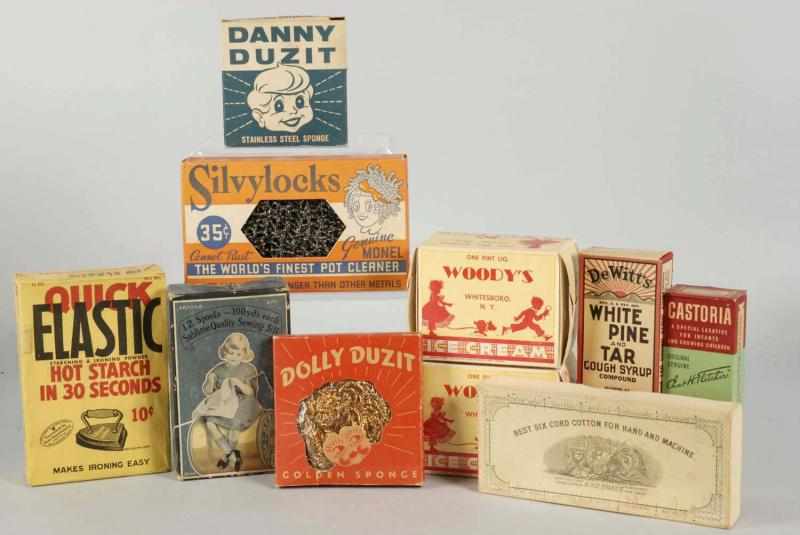 Appraisal: Lot of Assorted Product Boxes Tins Condition Near Mint Size