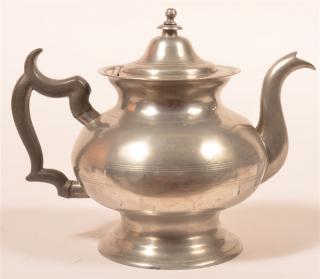 Appraisal: G Richardson Craston R I Pewter Teapot Also marked Glennore