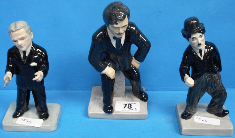 Appraisal: Bairstow Manor Limited Edition Figures Charlie Chaplin James Cagney And