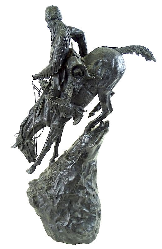 Appraisal: Frederic Remington Bronze Mountain Man Frederic Remington Bronze Mountain Man