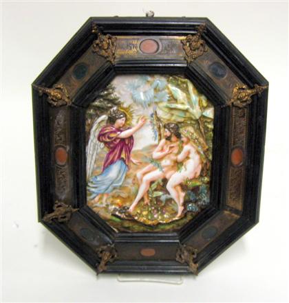 Appraisal: Capodimonte porcelain plaque th century