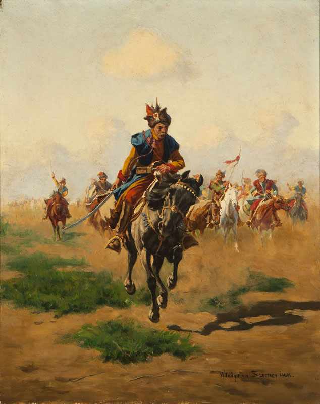 Appraisal: Wladislaw Karol Szerner - Polish The Charge A Cossack on