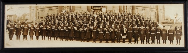 Appraisal: Panoramic photograph of Liberty Fire Company No and band c