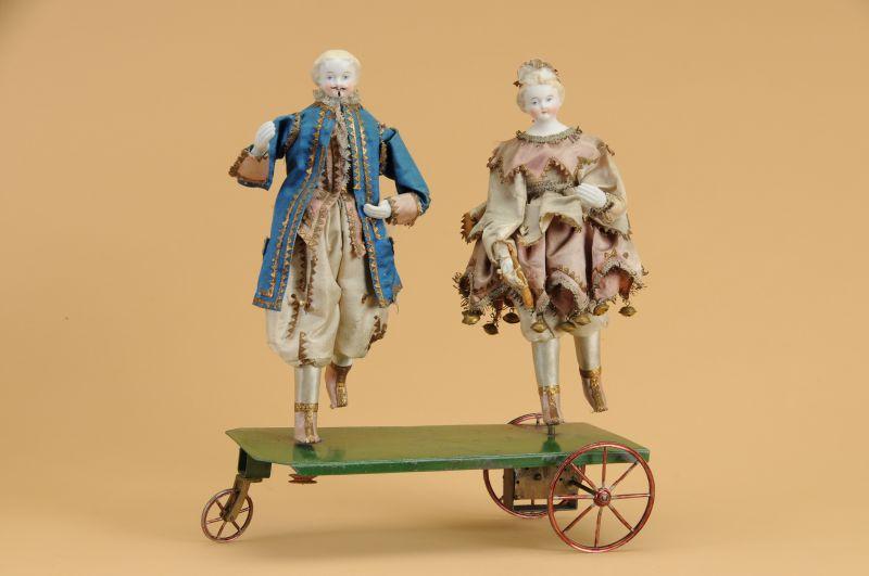 Appraisal: Early Mechanical Dancing Couple Toy France ca on a clockwork