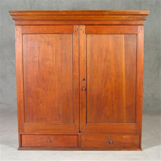 Appraisal: Early Cupboard Top Early th Century Walnut with yellow pine