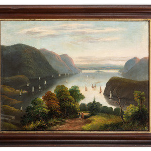 Appraisal: Hudson River School th Century View of West Point from