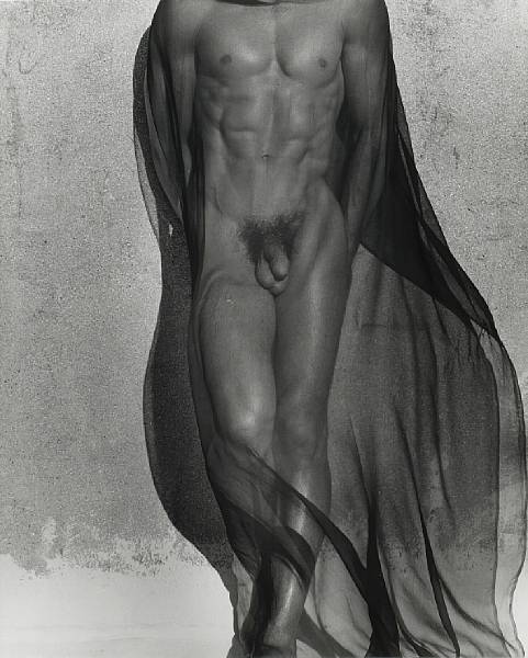 Appraisal: n a Herb Ritts American - Male Torso with Veil