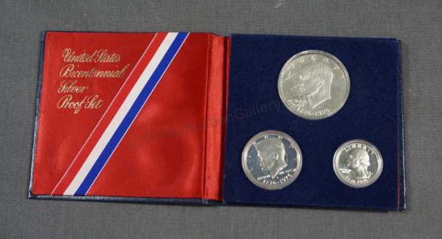 Appraisal: Minted in silver includes the Eisenhower dollar Kennedy half dollar