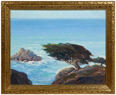 Appraisal: George Bickerstaff painting George Sanders Bickerstaff California - twisted tree