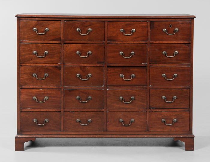 Appraisal: George III Mahogany Chest British late th early th century