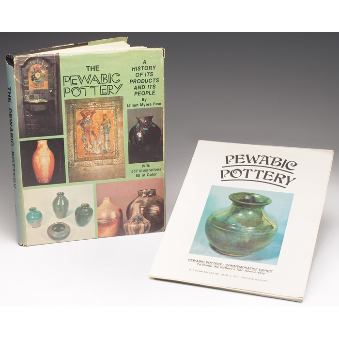 Appraisal: Pewabic books lot of two Pewabic Pottery - Commemorative Exhibit