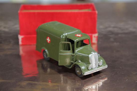 Appraisal: BRITAINS ARMY AMBULANCE WITH BOX Painted army green with a