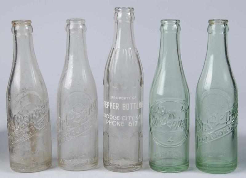 Appraisal: Lot of Assorted Dr Pepper Bottles Description s to s