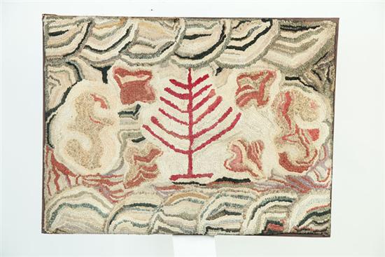 Appraisal: HOOKED RUG American late th-early th century wool and cotton