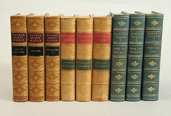 Appraisal: BINDINGS volumes Eliot George The Works of George Eliot New