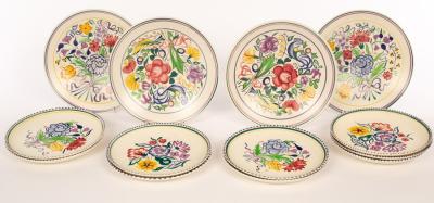 Appraisal: Poole Pottery four floral shallow serving bowls cm diameter one