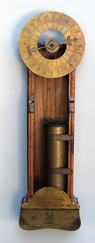 Appraisal: Early timekeeping by measured water release oak case with brass