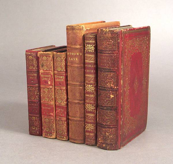 Appraisal: FORE-EDGE PAINTINGS The Works of the British Poets London volumes