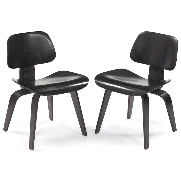 Appraisal: Charles and Ray Eames DCWs pair by Herman Miller s