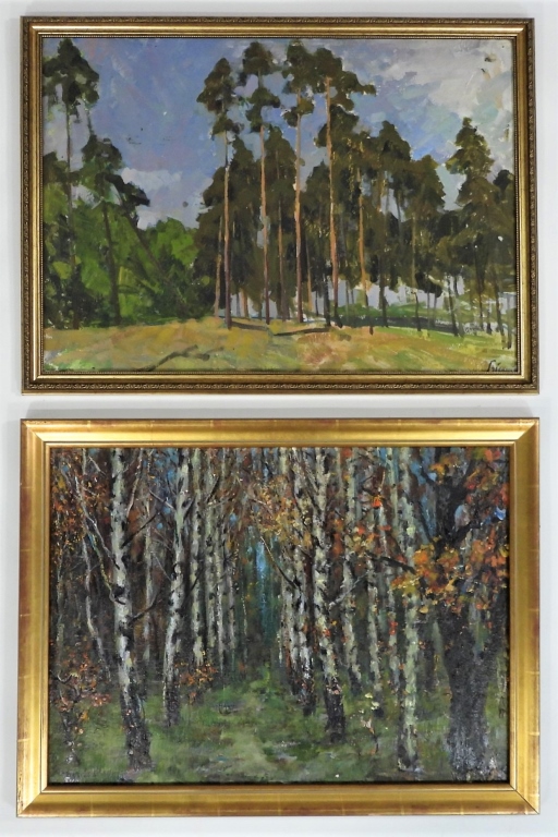 Appraisal: PC VADIM KOROBOV IVAN GUBSKI PAINTINGS Ukraine th CenturyIncludes a