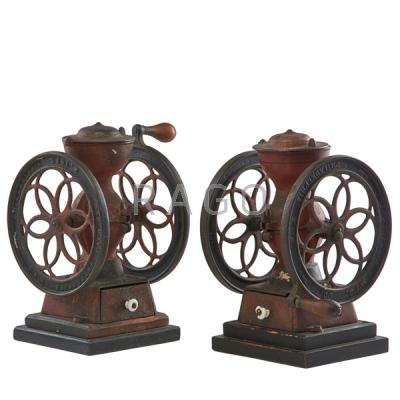 Appraisal: PAIR OF ENTERPRISE COFFEE GRINDERS Condition Report