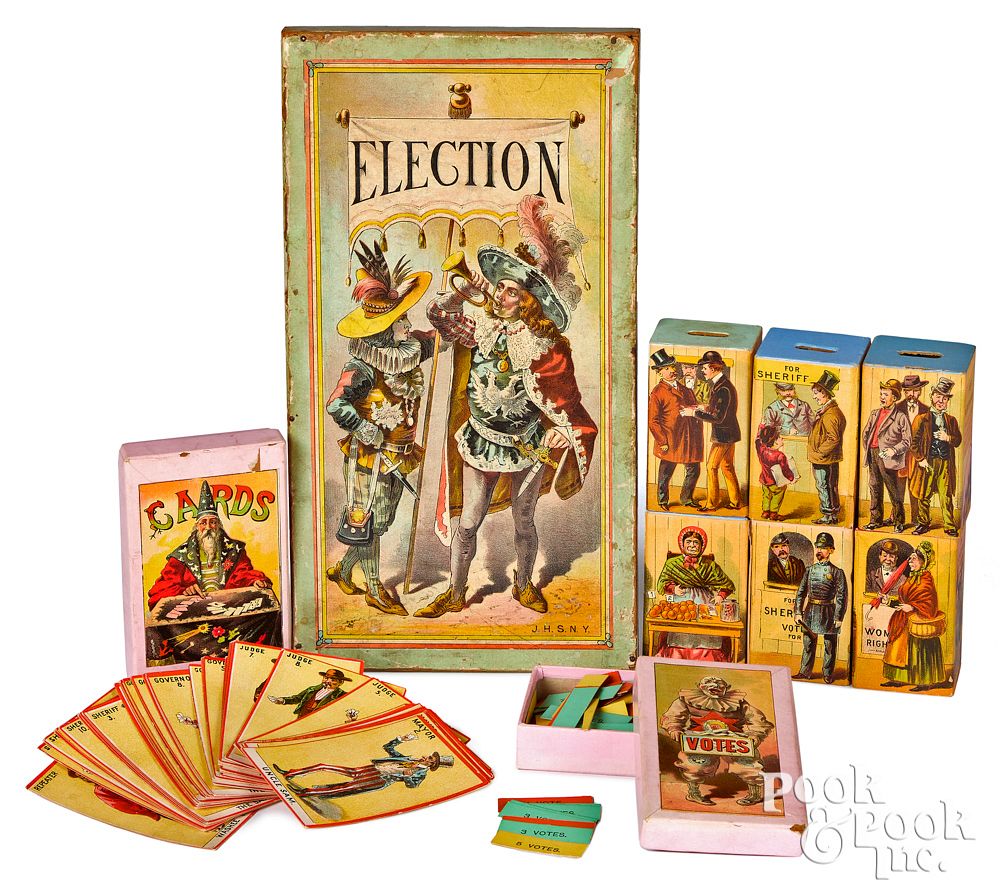 Appraisal: J H Singer Election Game late th c J H