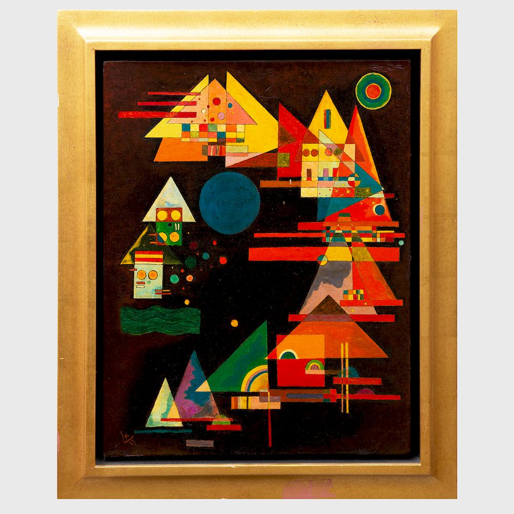 Appraisal: After Wassily Kandinsky - Spitzen Im Bogen Laser print with