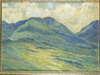 Appraisal: OOB- Impressionist landscape of green mountains signed lower right '