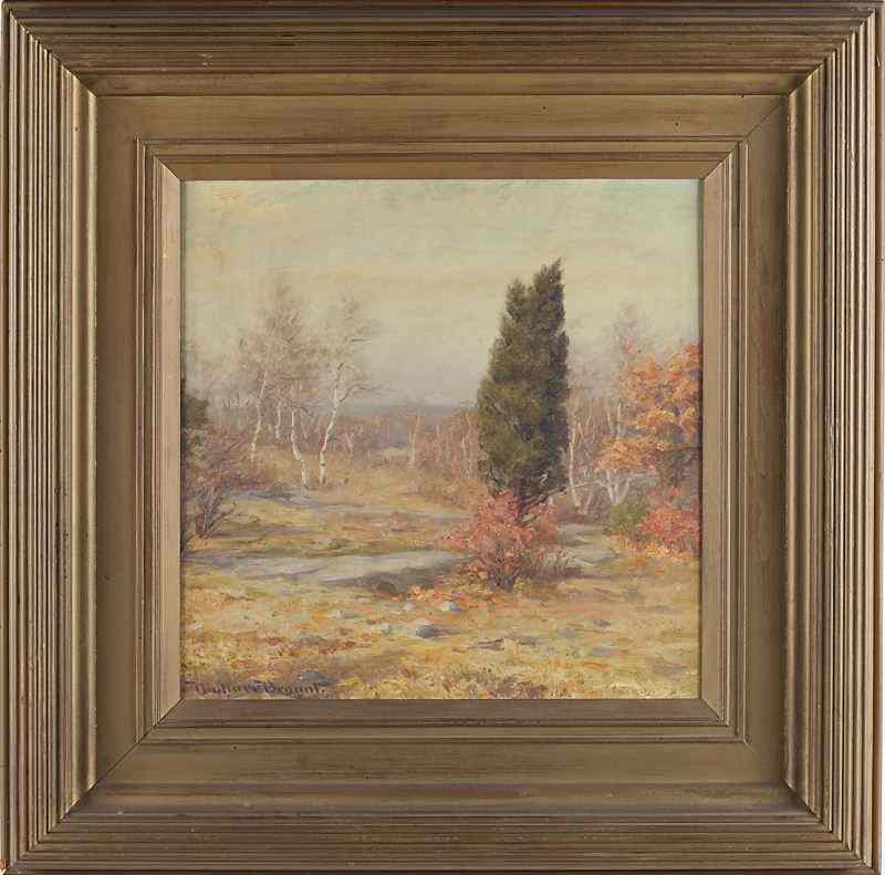 Appraisal: Wallace Bryant MA - Fall Landscapeoil on canvas signed at