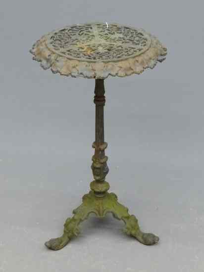 Appraisal: Decorative iron table '' Ht