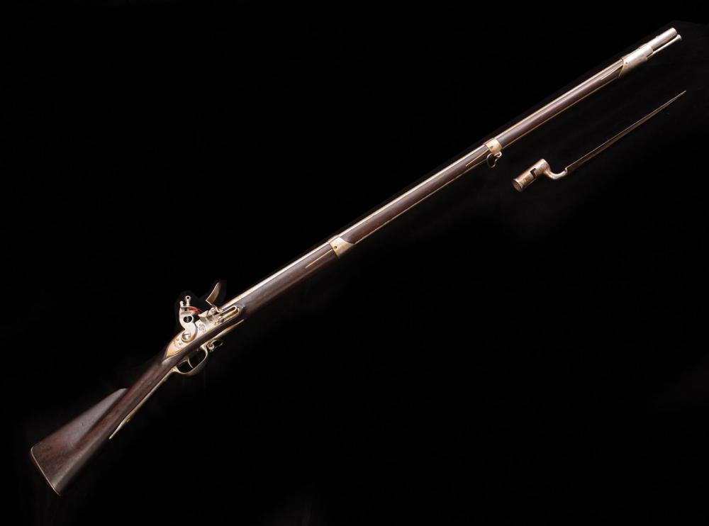 Appraisal: American -Bore Flintlock Model Springfield Musket of Type c -