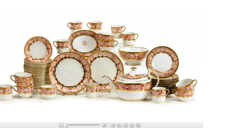 Appraisal: English porcelain part dessert serviceearly th century